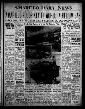 Amarillo Daily News (Amarillo, Tex.), Vol. 20, No. 12, Ed. 1 Wednesday, November 28, 1928