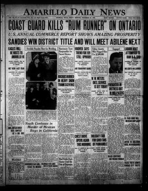 Amarillo Daily News (Amarillo, Tex.), Vol. 20, No. 14, Ed. 1 Friday, November 30, 1928