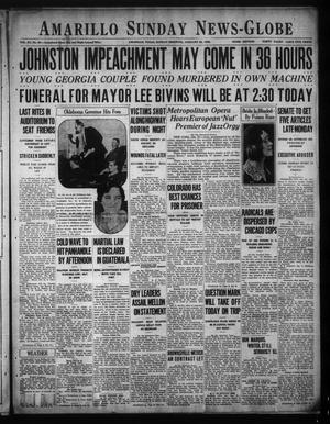 Amarillo Sunday News-Globe (Amarillo, Tex.), Vol. 20, No. 65, Ed. 1 Sunday, January 20, 1929
