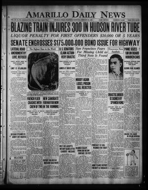 Amarillo Daily News (Amarillo, Tex.), Vol. 20, No. 96, Ed. 1 Wednesday, February 20, 1929