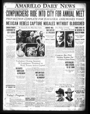 Amarillo Daily News (Amarillo, Tex.), Vol. 20, No. 108, Ed. 1 Monday, March 4, 1929