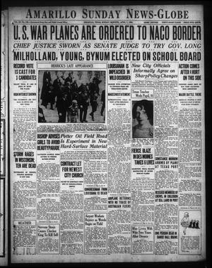 Amarillo Sunday News-Globe (Amarillo, Tex.), Vol. 20, No. 142, Ed. 1 Sunday, April 7, 1929