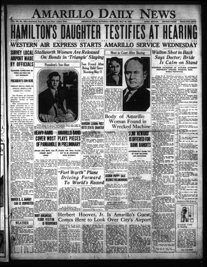 Amarillo Daily News (Amarillo, Tex.), Vol. 20, No. 190, Ed. 1 Saturday, May 25, 1929