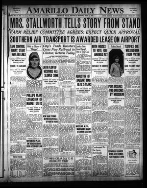 Amarillo Daily News (Amarillo, Tex.), Vol. 20, No. 202, Ed. 1 Thursday, June 6, 1929
