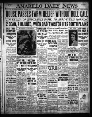 Primary view of object titled 'Amarillo Daily News (Amarillo, Tex.), Vol. 20, No. 204, Ed. 1 Saturday, June 8, 1929'.