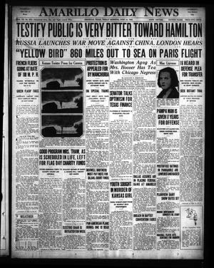 Amarillo Daily News (Amarillo, Tex.), Vol. 20, No. 210, Ed. 1 Friday, June 14, 1929
