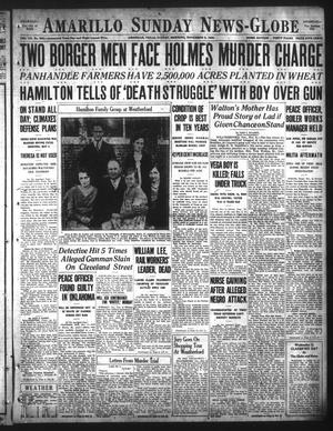 Primary view of object titled 'Amarillo Sunday News-Globe (Amarillo, Tex.), Vol. 20, No. 352, Ed. 1 Sunday, November 3, 1929'.
