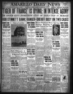 Amarillo Daily News (Amarillo, Tex.), Vol. 20, No. 342, Ed. 1 Saturday, November 23, 1929
