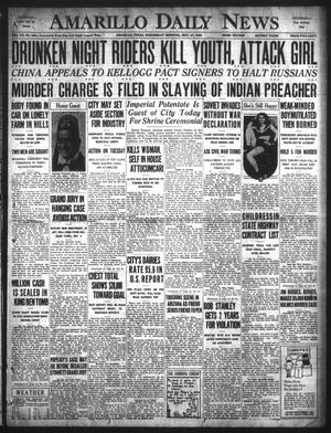 Amarillo Daily News (Amarillo, Tex.), Vol. 20, No. 346, Ed. 1 Wednesday, November 27, 1929