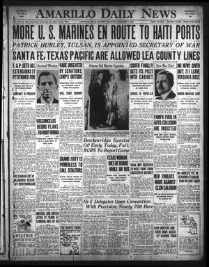 Amarillo Daily News (Amarillo, Tex.), Vol. 20, No. 356, Ed. 1 Saturday, December 7, 1929