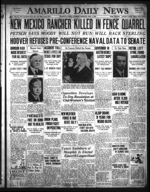 Primary view of object titled 'Amarillo Daily News (Amarillo, Tex.), Vol. 21, No. 175, Ed. 1 Saturday, June 7, 1930'.