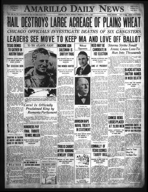 Amarillo Daily News (Amarillo, Tex.), Vol. 21, No. 177, Ed. 1 Monday, June 9, 1930