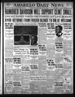Amarillo Daily News (Amarillo, Tex.), Vol. 21, No. 188, Ed. 1 Friday, June 20, 1930