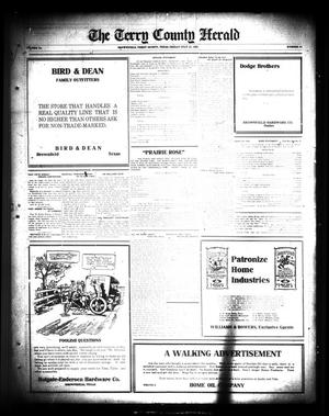 Primary view of object titled 'The Terry County Herald (Brownfield, Tex.), Vol. 16, No. 51, Ed. 1 Friday, July 15, 1921'.