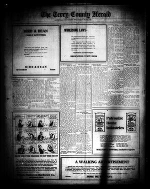 Primary view of object titled 'The Terry County Herald (Brownfield, Tex.), Vol. [17], No. [1], Ed. 1 Friday, July 29, 1921'.