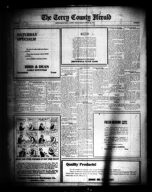 Primary view of object titled 'The Terry County Herald (Brownfield, Tex.), Vol. 17, No. 5, Ed. 1 Friday, August 26, 1921'.