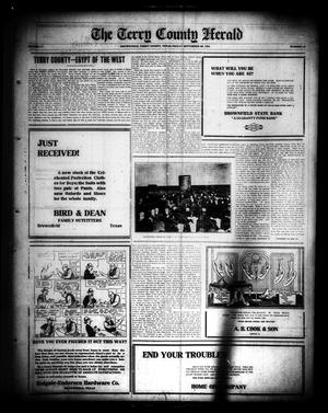 Primary view of object titled 'The Terry County Herald (Brownfield, Tex.), Vol. 17, No. 10, Ed. 1 Friday, September 30, 1921'.