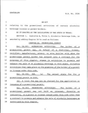 79th Texas Legislature, Regular Session, House Bill 2526, Chapter 1289