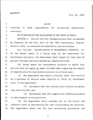 79th Texas Legislature, Regular Session, House Bill 2659, Chapter 638