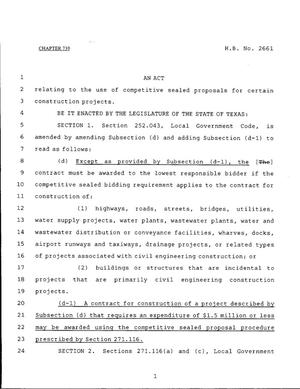 79th Texas Legislature, Regular Session, House Bill 2661, Chapter 739
