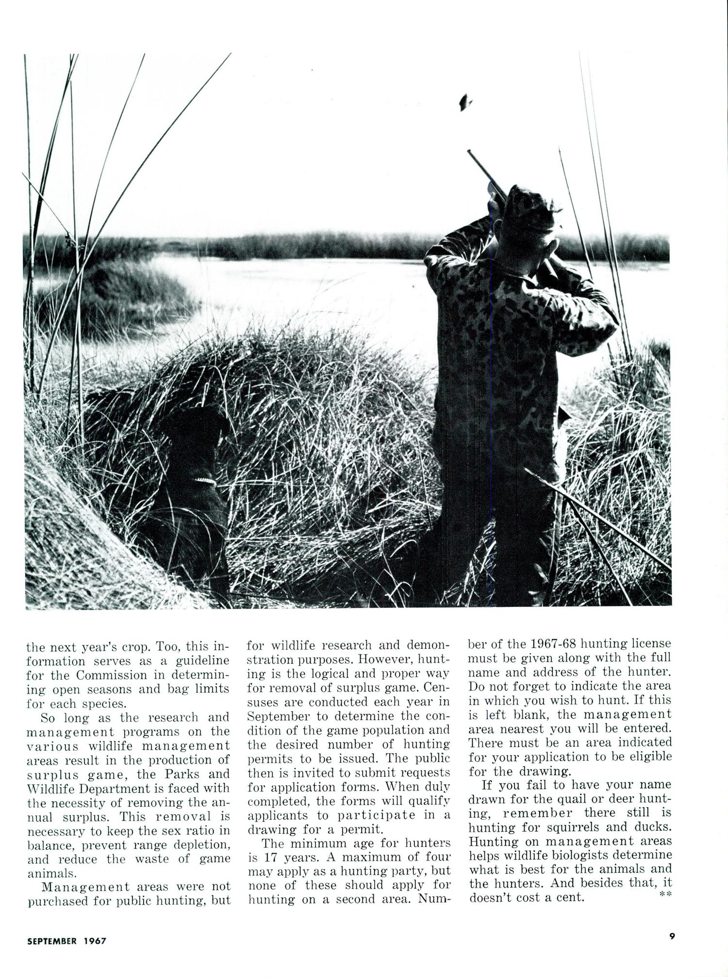 Texas Parks & Wildlife, Volume 25, Number 9, September 1967
                                                
                                                    9
                                                