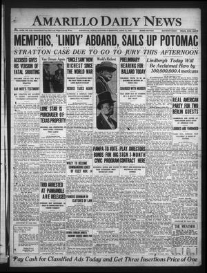 Amarillo Daily News (Amarillo, Tex.), Vol. 18, No. 212, Ed. 1 Saturday, June 11, 1927