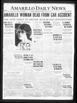 Amarillo Daily News (Amarillo, Tex.), Vol. 18, No. 263, Ed. 1 Monday, August 1, 1927