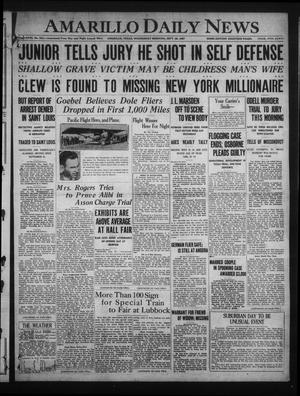 Amarillo Daily News (Amarillo, Tex.), Vol. 18, No. 321, Ed. 1 Wednesday, September 28, 1927