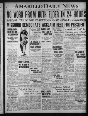 Amarillo Daily News (Amarillo, Tex.), Vol. 18, No. 336, Ed. 1 Thursday, October 13, 1927