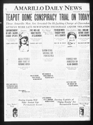 Amarillo Daily News (Amarillo, Tex.), Vol. 18, No. 340, Ed. 1 Monday, October 17, 1927