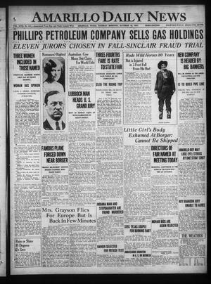 Amarillo Daily News (Amarillo, Tex.), Vol. 18, No. 341, Ed. 1 Tuesday, October 18, 1927