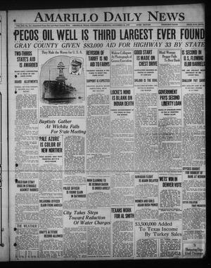Amarillo Daily News (Amarillo, Tex.), Vol. 19, No. 13, Ed. 1 Wednesday, November 16, 1927