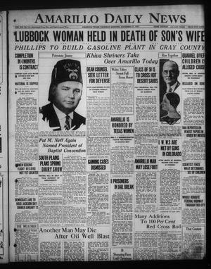 Amarillo Daily News (Amarillo, Tex.), Vol. 19, No. 14, Ed. 1 Thursday, November 17, 1927