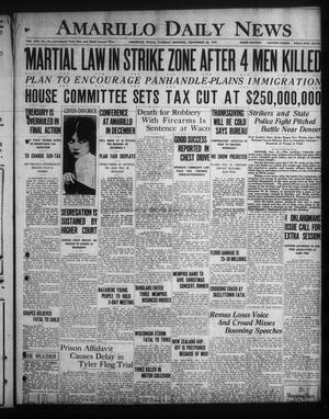 Amarillo Daily News (Amarillo, Tex.), Vol. 19, No. 18, Ed. 1 Tuesday, November 22, 1927