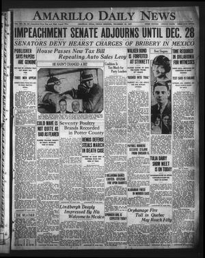 Amarillo Daily News (Amarillo, Tex.), Vol. 19, No. 42, Ed. 1 Friday, December 16, 1927
