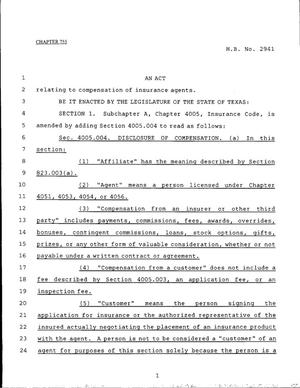 79th Texas Legislature, Regular Session, House Bill 2941, Chapter 755