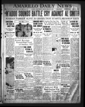 Amarillo Daily News (Amarillo, Tex.), Vol. 19, No. 89, Ed. 1 Thursday, February 2, 1928