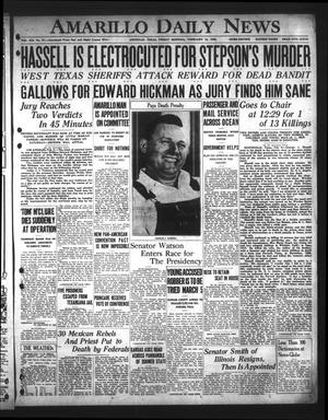 Amarillo Daily News (Amarillo, Tex.), Vol. 19, No. 97, Ed. 1 Friday, February 10, 1928
