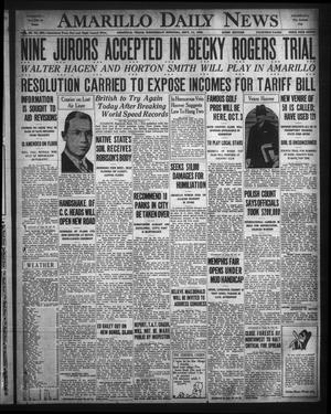 Amarillo Daily News (Amarillo, Tex.), Vol. 20, No. 299, Ed. 1 Wednesday, September 11, 1929