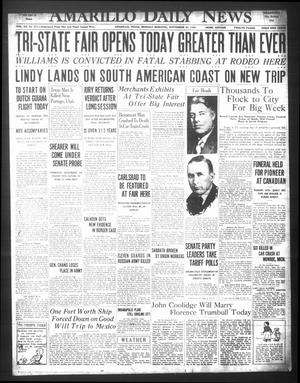 Amarillo Daily News (Amarillo, Tex.), Vol. 20, No. 311, Ed. 1 Monday, September 23, 1929