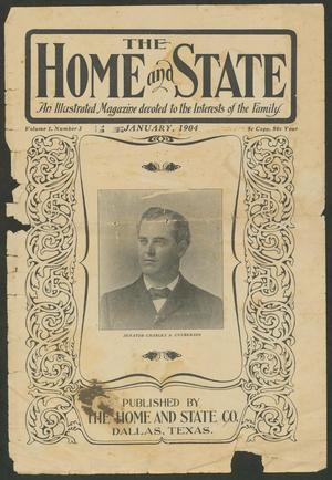 The Home and State (Dallas, Tex.), Vol. 1, No. 3, Ed. 1 Friday, January 1, 1904