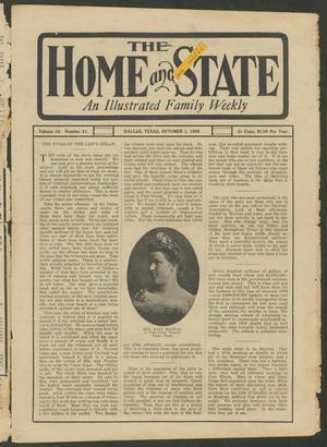 The Home and State (Dallas, Tex.), Vol. 10, No. 21, Ed. 1 Thursday, October 1, 1908