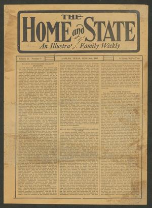 Primary view of object titled 'The Home and State (Dallas, Tex.), Vol. 11, No. 5, Ed. 1 Saturday, June 26, 1909'.
