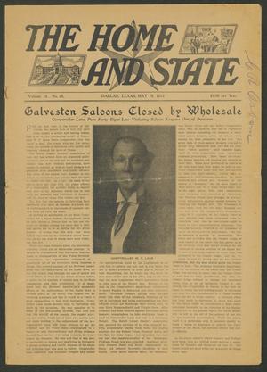 The Home and State (Dallas, Tex.), Vol. 13, No. 45, Ed. 1 Saturday, May 18, 1912