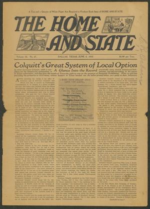 The Home and State (Dallas, Tex.), Vol. 13, No. 47, Ed. 1 Saturday, June 1, 1912