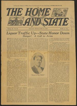 The Home and State (Dallas, Tex.), Vol. 13, No. 49, Ed. 1 Saturday, June 15, 1912