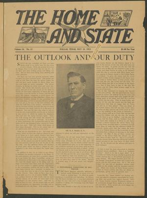 The Home and State (Dallas, Tex.), Vol. 14, No. 43, Ed. 1 Saturday, May 10, 1913