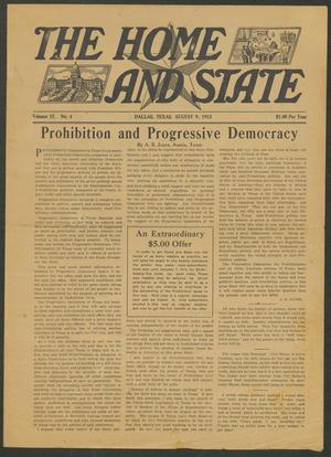 The Home and State (Dallas, Tex.), Vol. 15, No. 4, Ed. 1 Saturday, August 9, 1913
