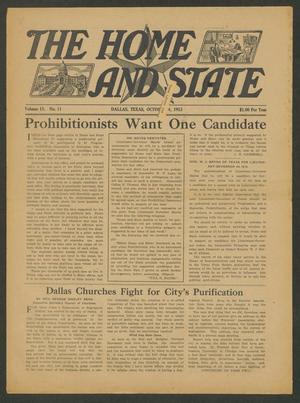 The Home and State (Dallas, Tex.), Vol. 15, No. 11, Ed. 1 Saturday, October 4, 1913