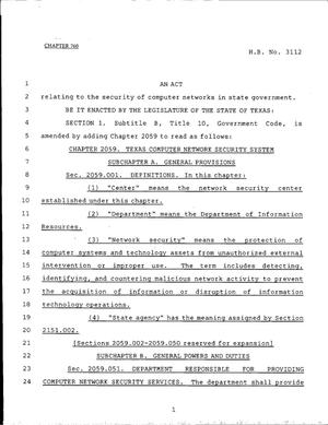 79th Texas Legislature, Regular Session, House Bill 3112, Chapter 760